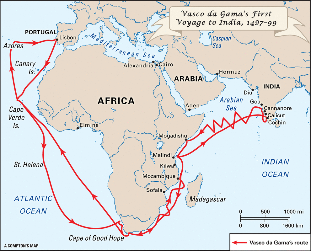 what country did vasco da gama explored for